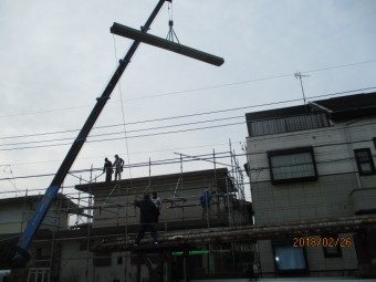 カバー工法による葺き替え