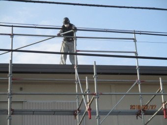 足場撤去工事