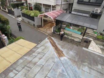 棟板金交換工事