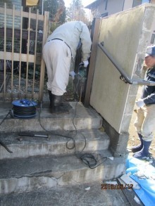 アルミフェンスの解体
