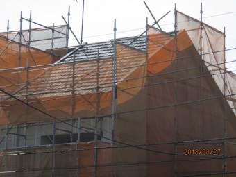 屋根の下塗り塗装
