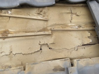 桟瓦の下地の状況