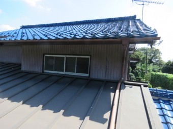 大屋根葺き替え