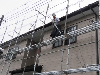 足場撤去工事2