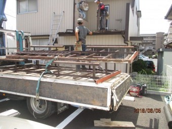 ベランダ撤去工事