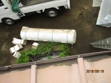 温水器の撤去作業