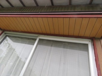 霧除け軒天張り