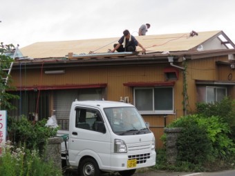 セメント瓦撤去工事