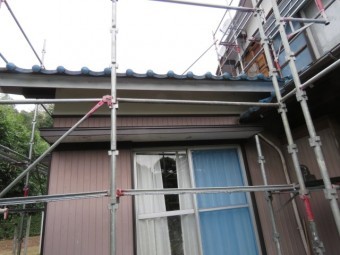 破風塗装工事2