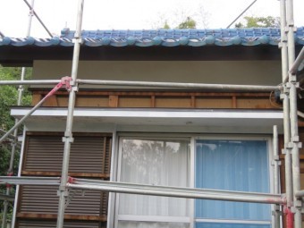 破風塗装工事3