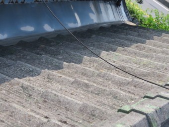 セメント瓦の塗装工事