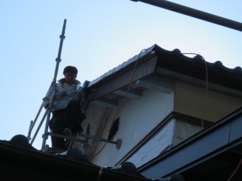 ケラバ板金巻き