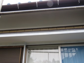 霧除け軒天塗装
