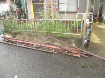 雨樋撤去工事