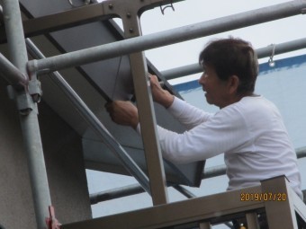 破風巻き板金工事