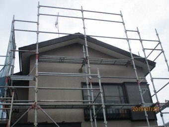 破風巻き板金工事