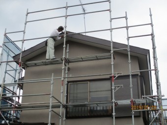 破風巻き板金工事