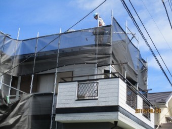 屋根棟板金交換工事
