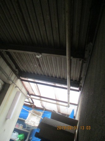 屋根解体工事