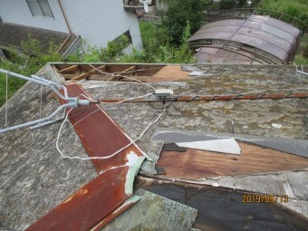 台風15号被害工事