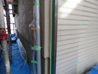 塗装工事の為の養生工事