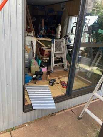 掃き出しサッシ窓工事
