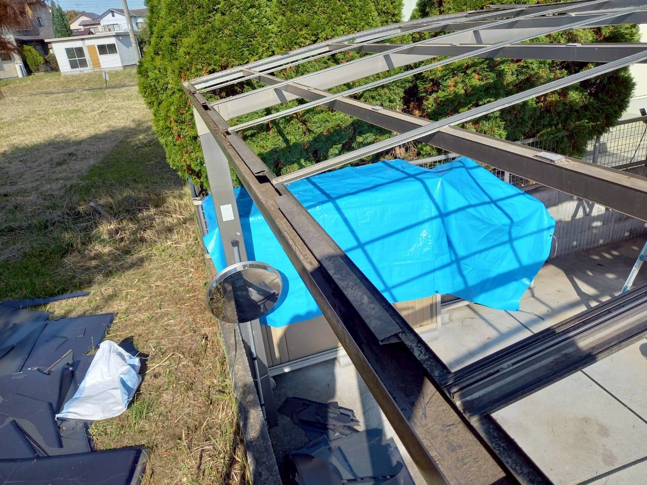 フレームの清掃と確認