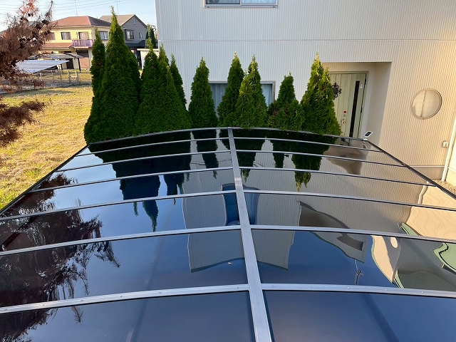 土浦市カーポート屋根張り替え工事　完工写真