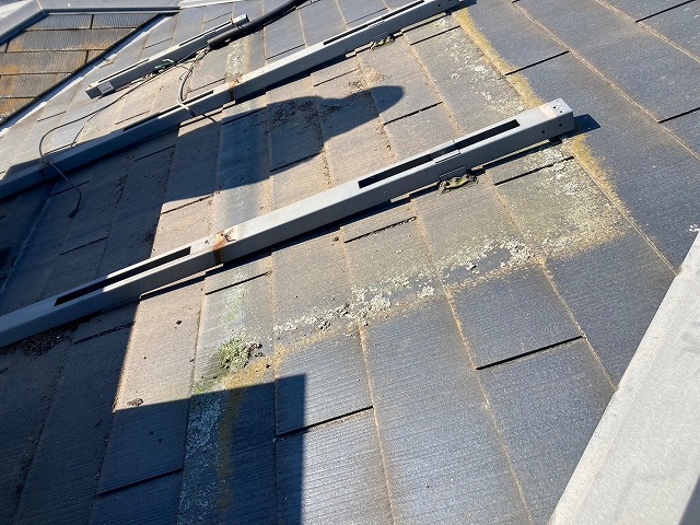 太陽光パネルを外した屋根