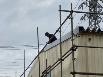 ケラバ葺き替え工事