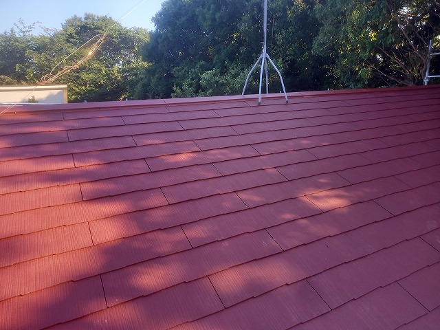 コロニアル屋根の完成